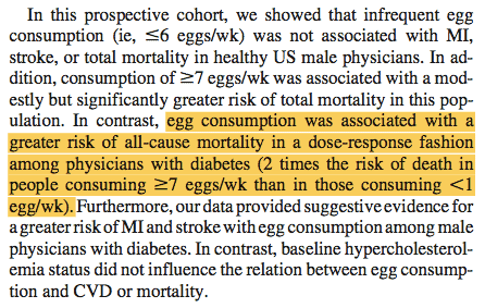 Eggs All Cauase Mortality