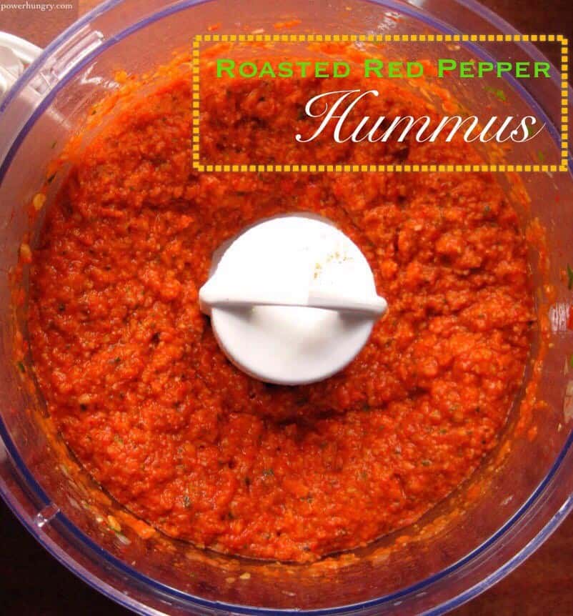 Roasted red pepper 8 - Oil-Free Hummus Recipe Roundup: All the Flavor Without the Added Fat