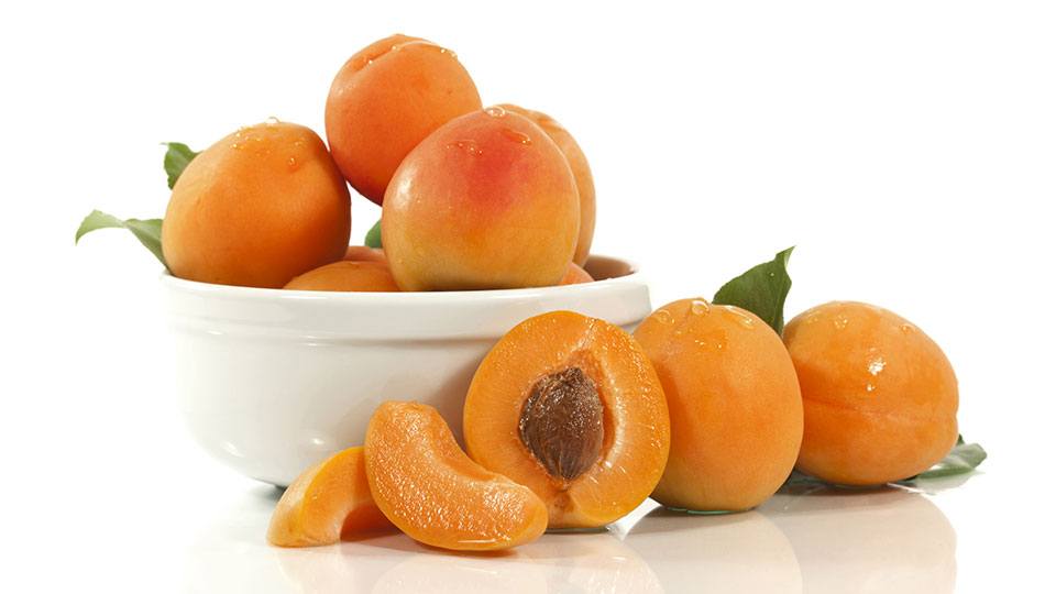 a bowl of apricots