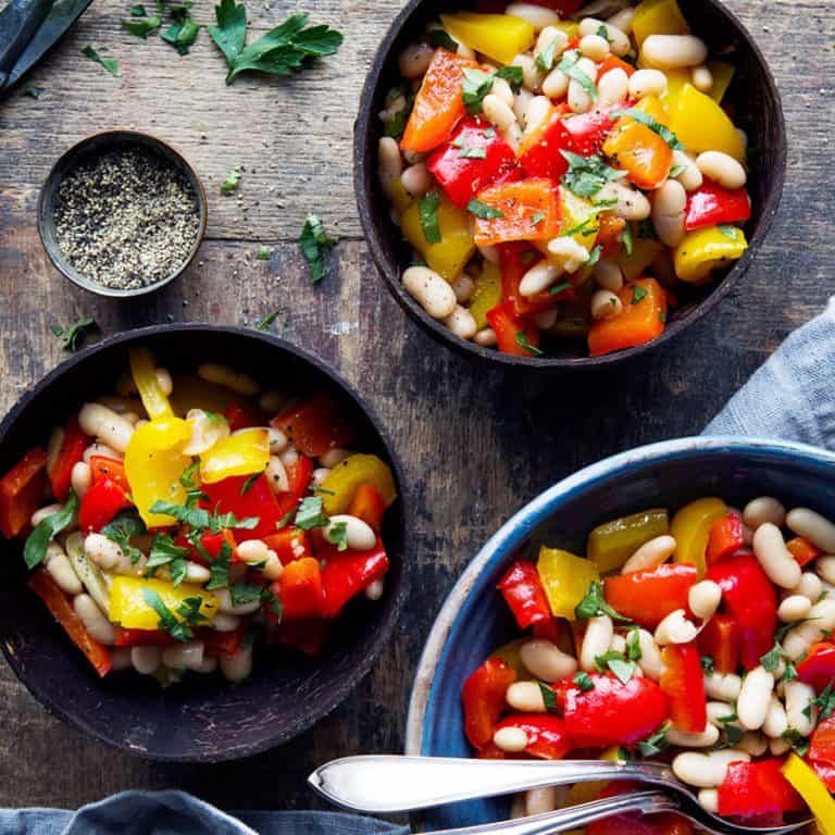 Roasted Vegetable and White Bean Salad Mastering Diabetes