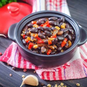 black bean stew