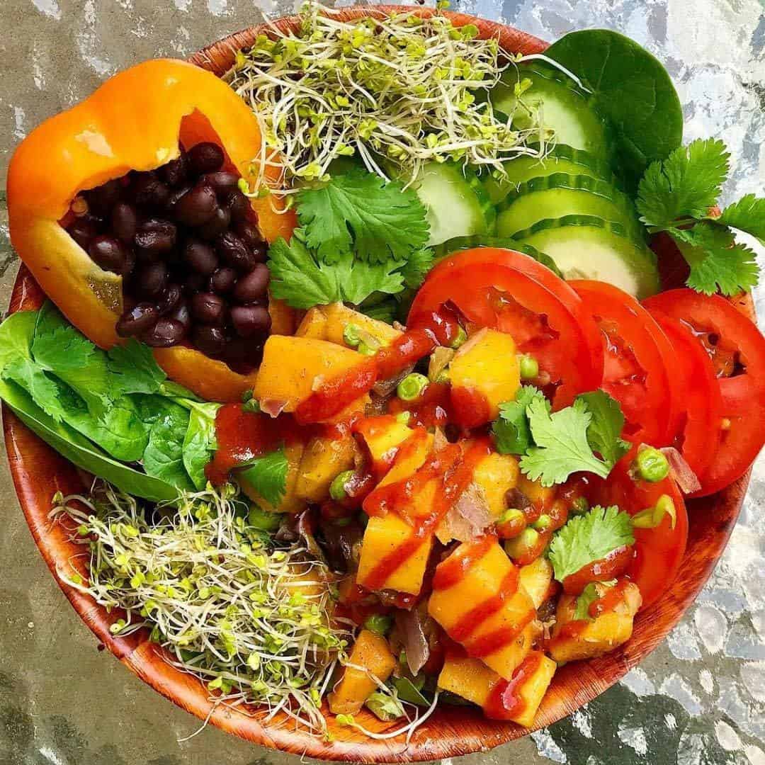 colorful squash medley bowl