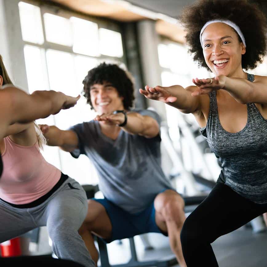 Woman exercising