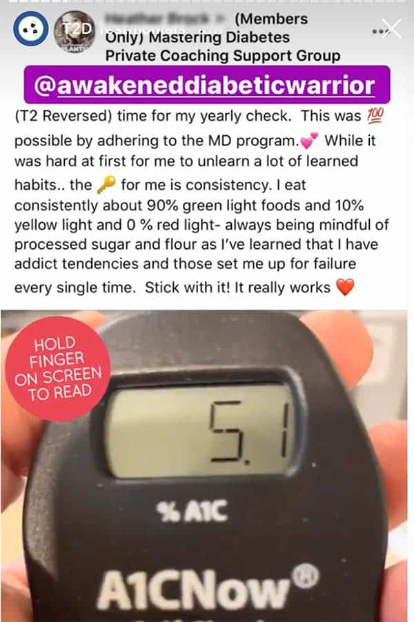 Diabetes testimonial
