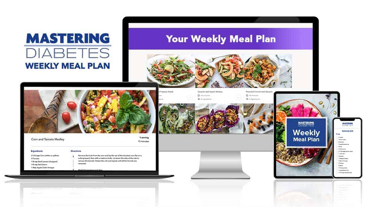 Mastering Diabetes Weekly Meal Plan