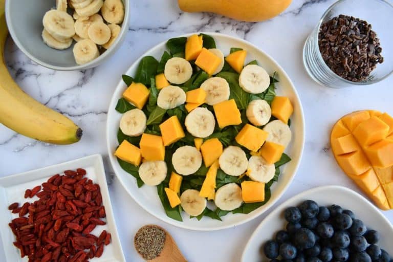 Mango Banana Spinach Breakfast Bowl Mastering Diabetes