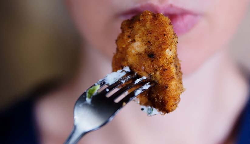 Eating-nuggets