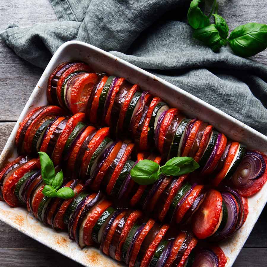 Tomato, Squash, and Eggplant Tian Mastering Diabetes