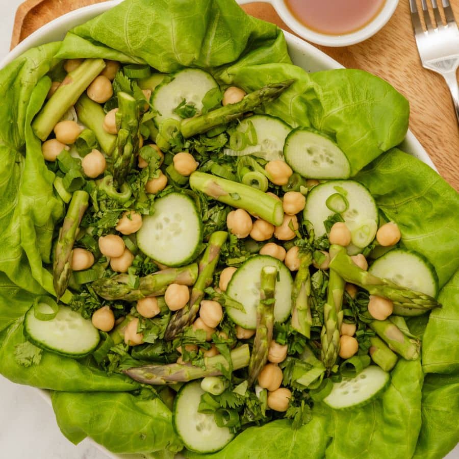 Asparagus Cucumber Onion Salad with Beans Mastering Diabetes