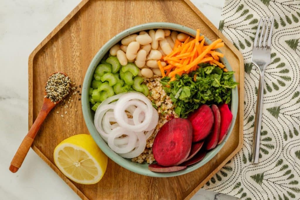 Beet Onion Bulgur Bowl Mastering Diabetes