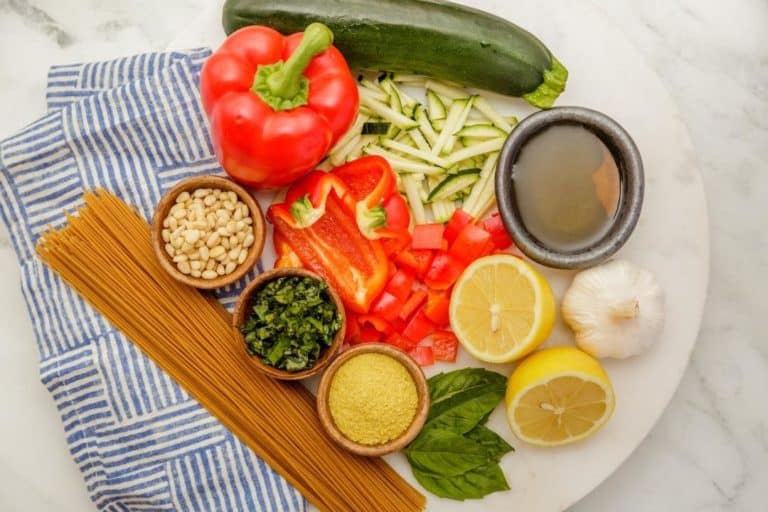 Lemon, Zucchini and Red Pepper Spaghetti Mastering Diabetes