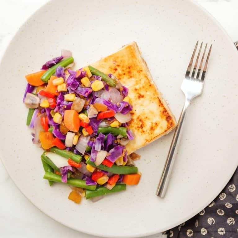 Tofu Miso Steak with Mushroom and Vegetables Mastering Diabetes