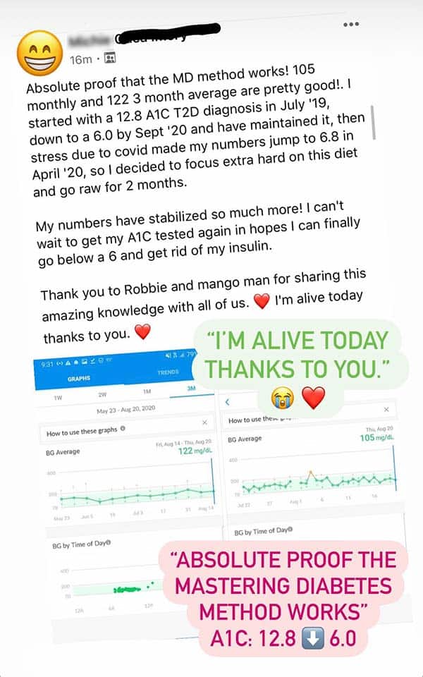 Diabetes testimonial