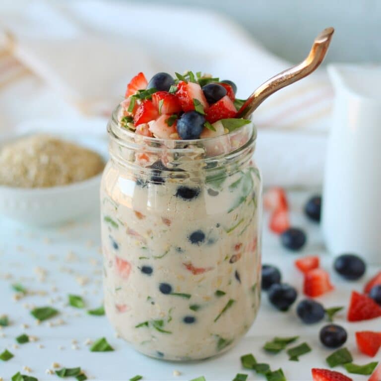 Strawberry Blueberry Hazelnut Overnight Oats Mastering Diabetes