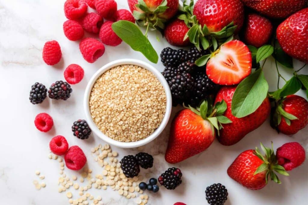 Fresh Fruit with Chocolate Quinoa Mastering Diabetes