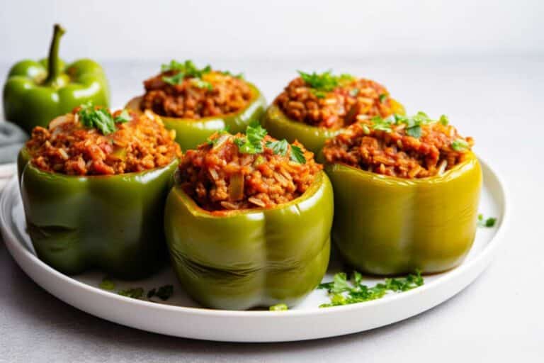 Stuffed Green Pepper with Spanish Rice and Lentils Mastering Diabetes