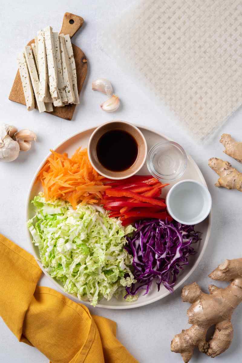 Rainbow Spring Rolls Ingredients