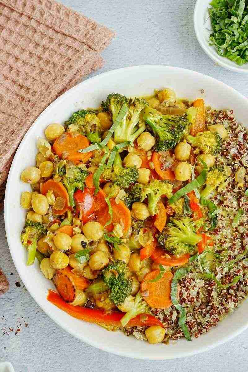 Coconut Chickpea Curry Plat