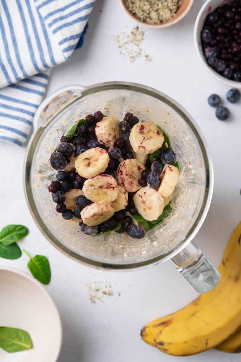 Blueberry Energy Smoothie Fruits