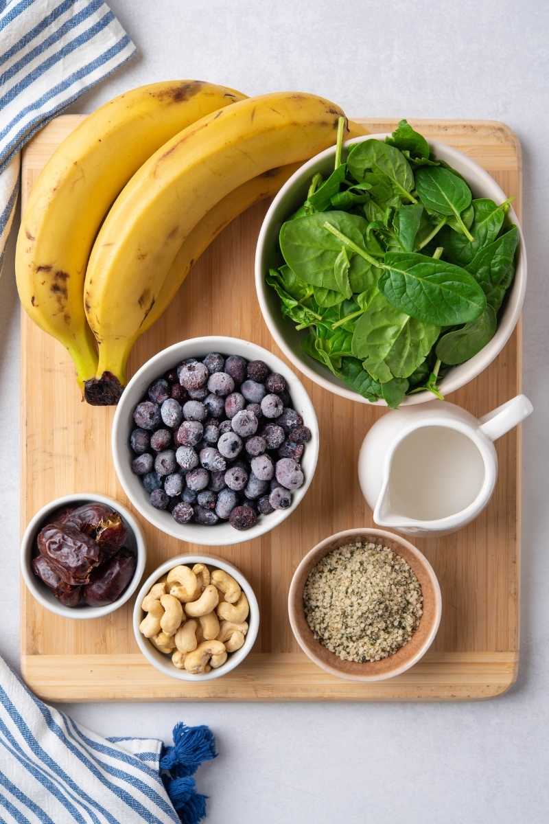 Blueberry Energy Smoothie Ingredients