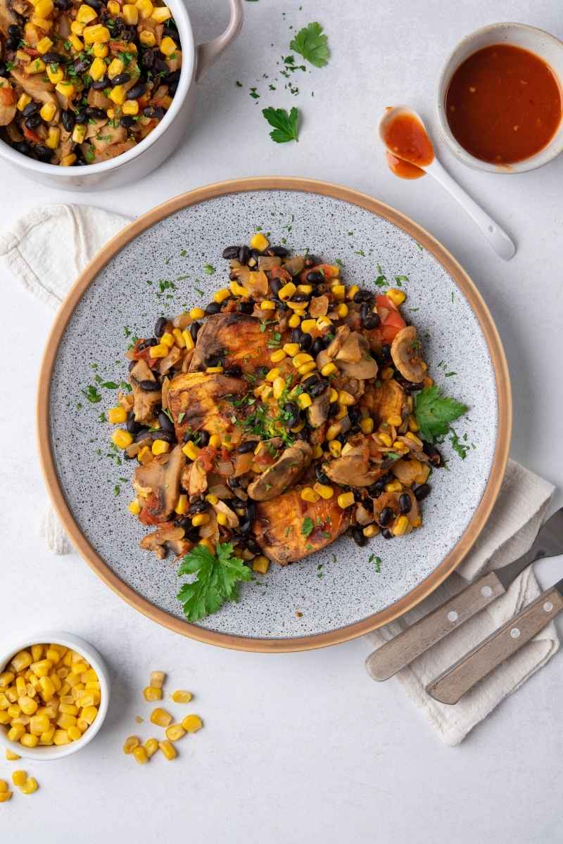 Mushroom Chili Plate