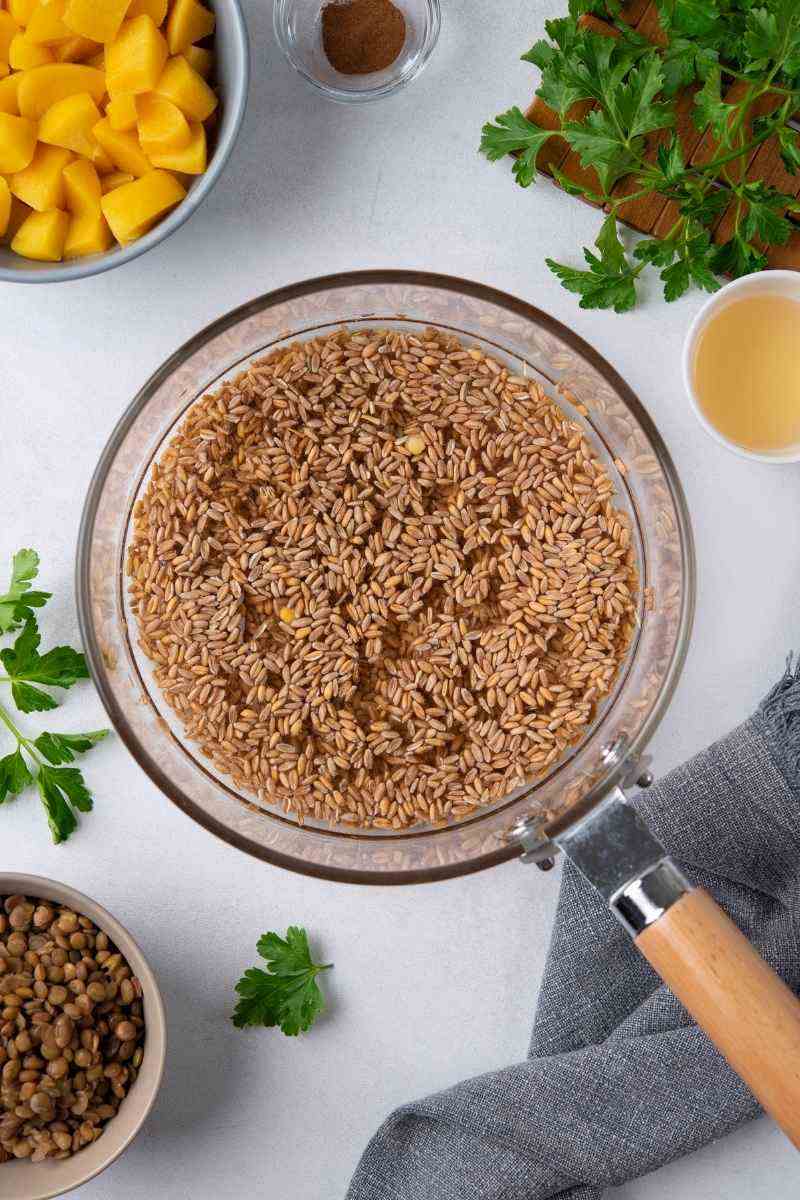 Peach & Lentil Farro