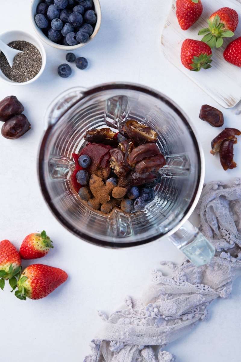 Blueberry Beet Chia Pudding Blender