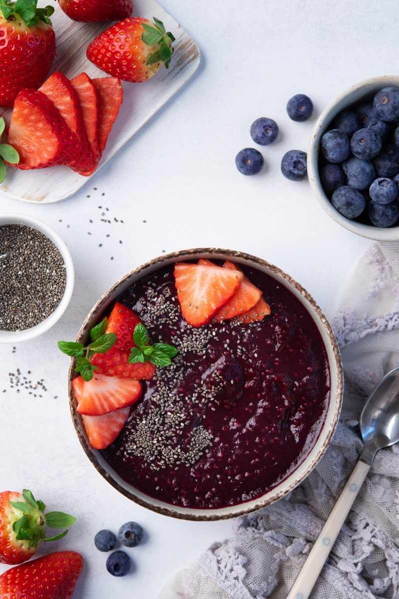 Blueberry Beet Chia Pudding Featured