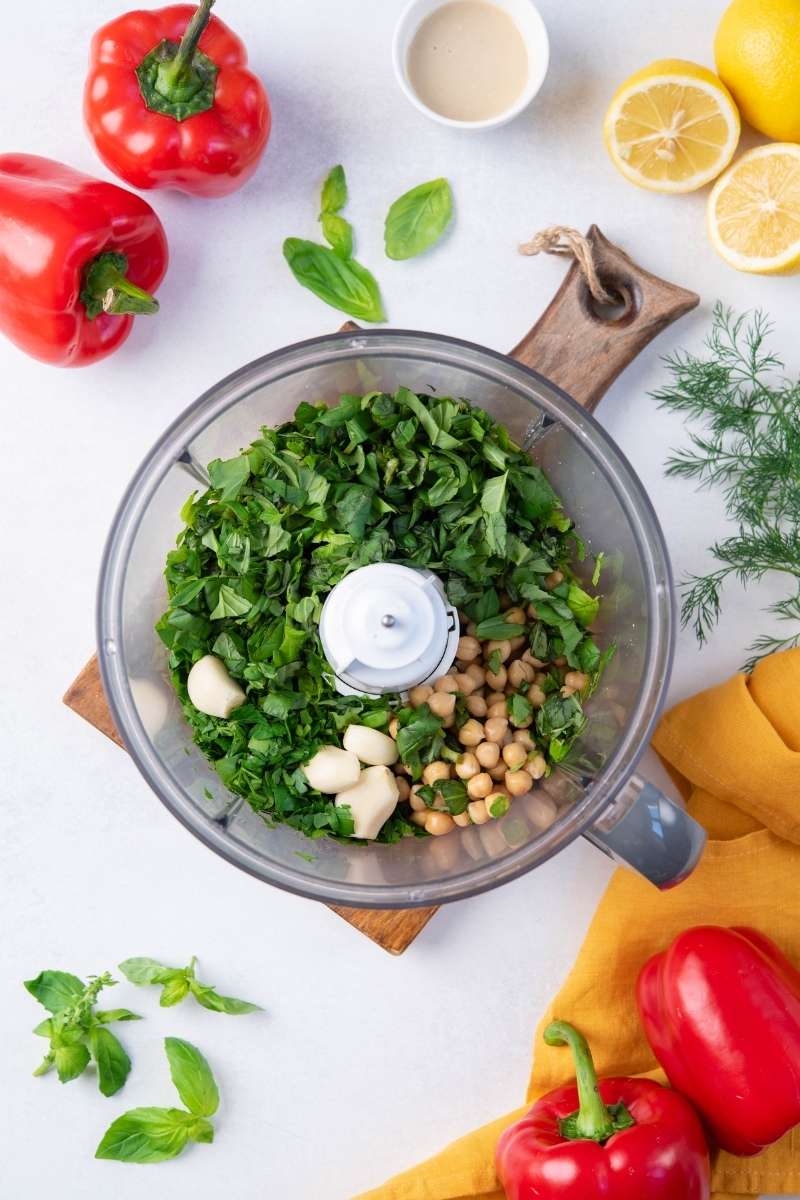 Falafel Stuffed Red Peppers Stuffing