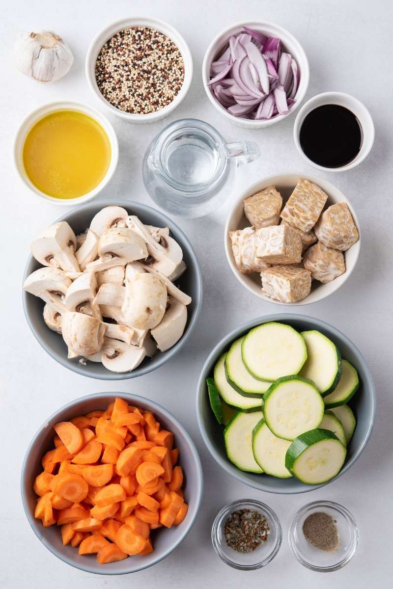 Balsamic Roasted Tempeh Bowls Ingredients