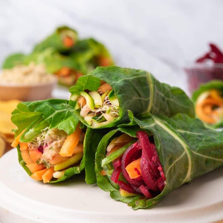 Veggie Hummus Wraps