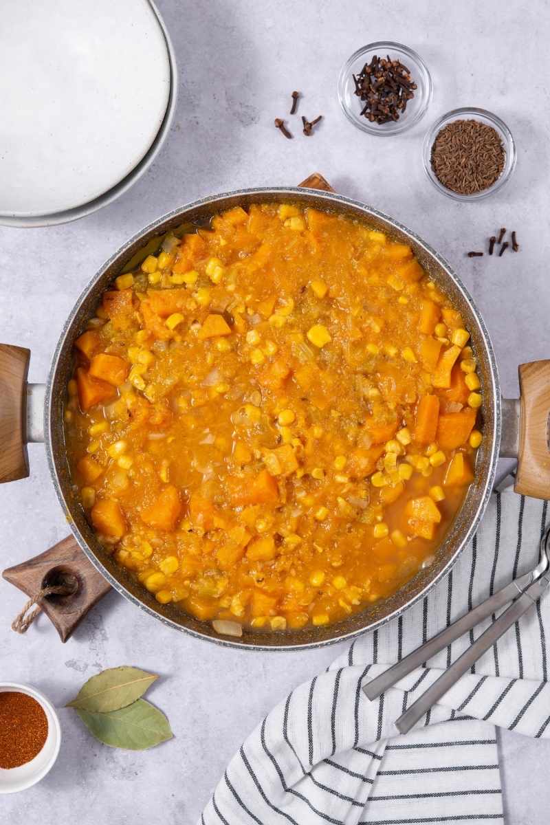 Squash, Sweet Potato, and Corn Chowder Mix