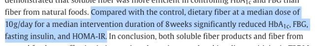 dietary fiber and a1c