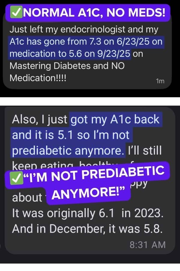 UGC Normal a1c no meds