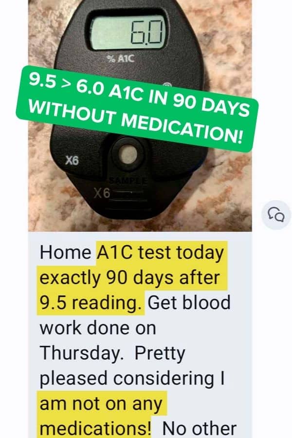 UGC lower a1c without medication