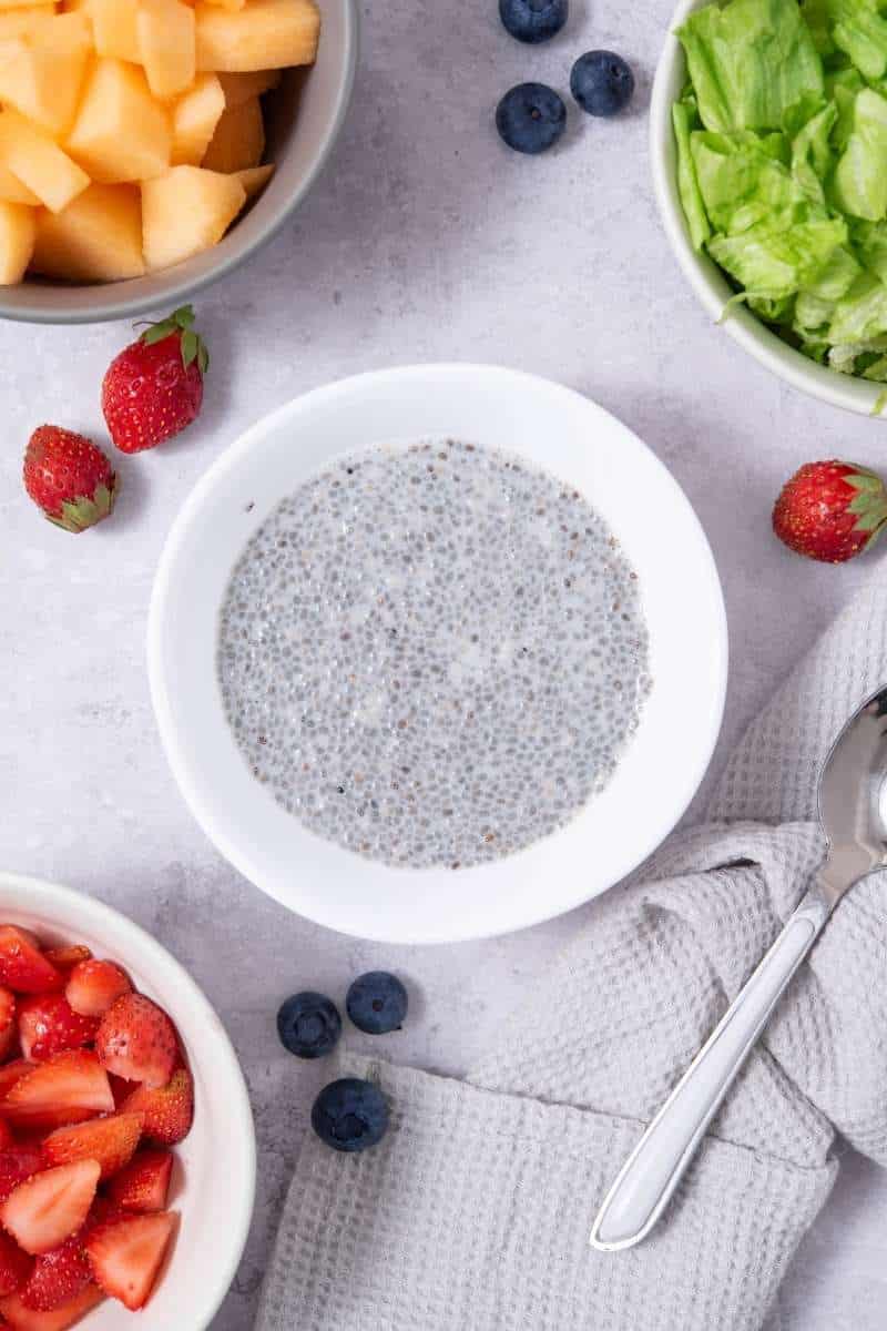 Mango Melon Berry Chia Pudding Chia