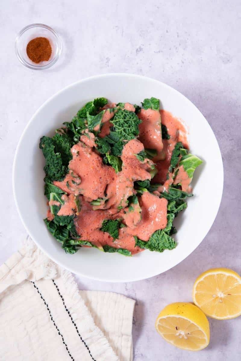 Nut Free Cheesy Kale Mixture