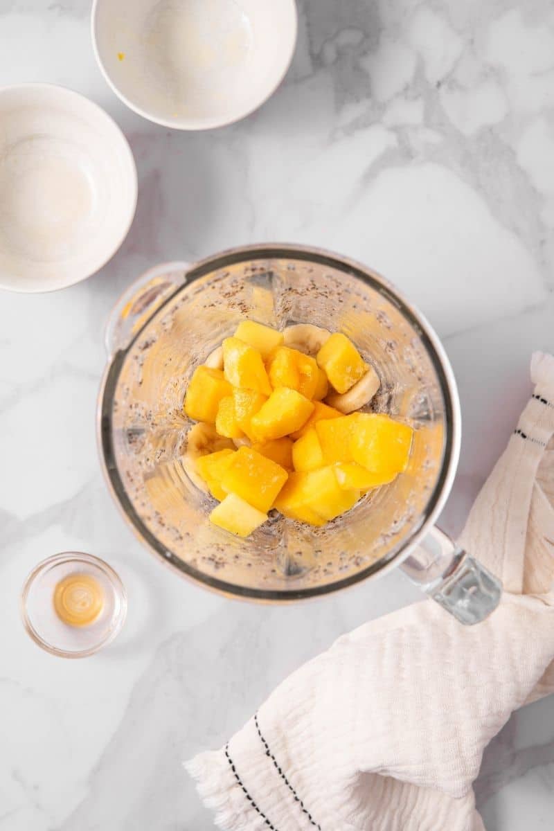 Creamy Mango Pudding Chopped