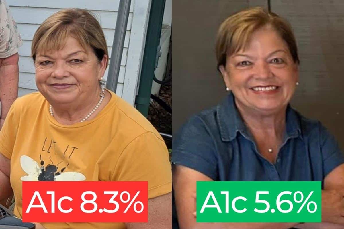 Debbie Before and After A1c