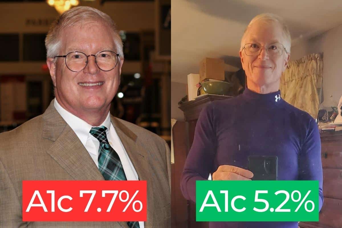 Tom Before and After A1c