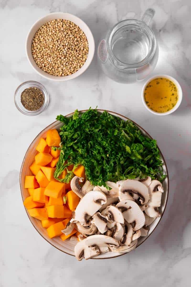 Butternut Squash Buckwheat Bowl Ingredients