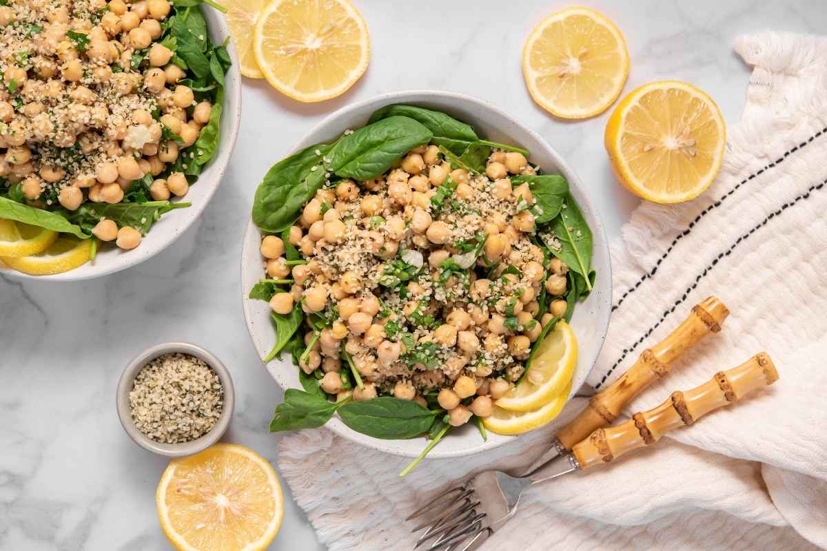 Lemony Chickpea & Herb Salad Featured