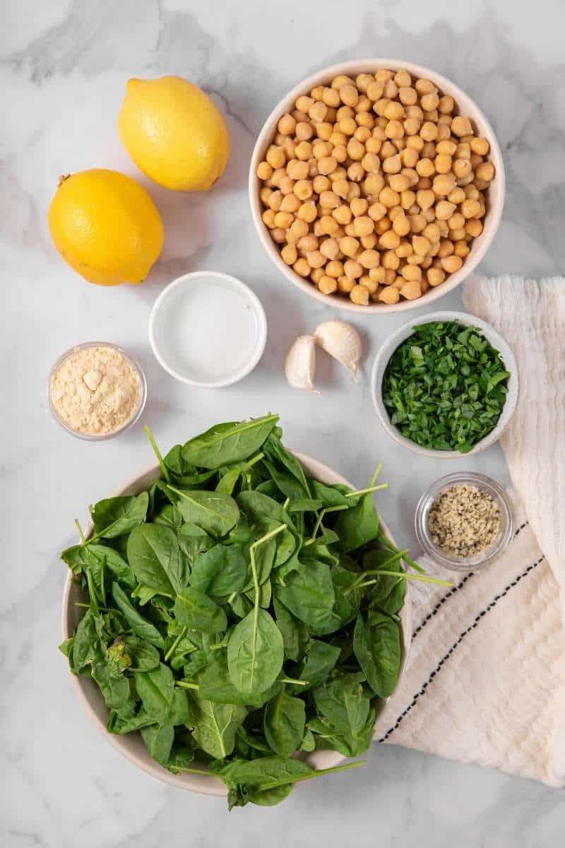 Lemony Chickpea & Herb Salad Ingredients