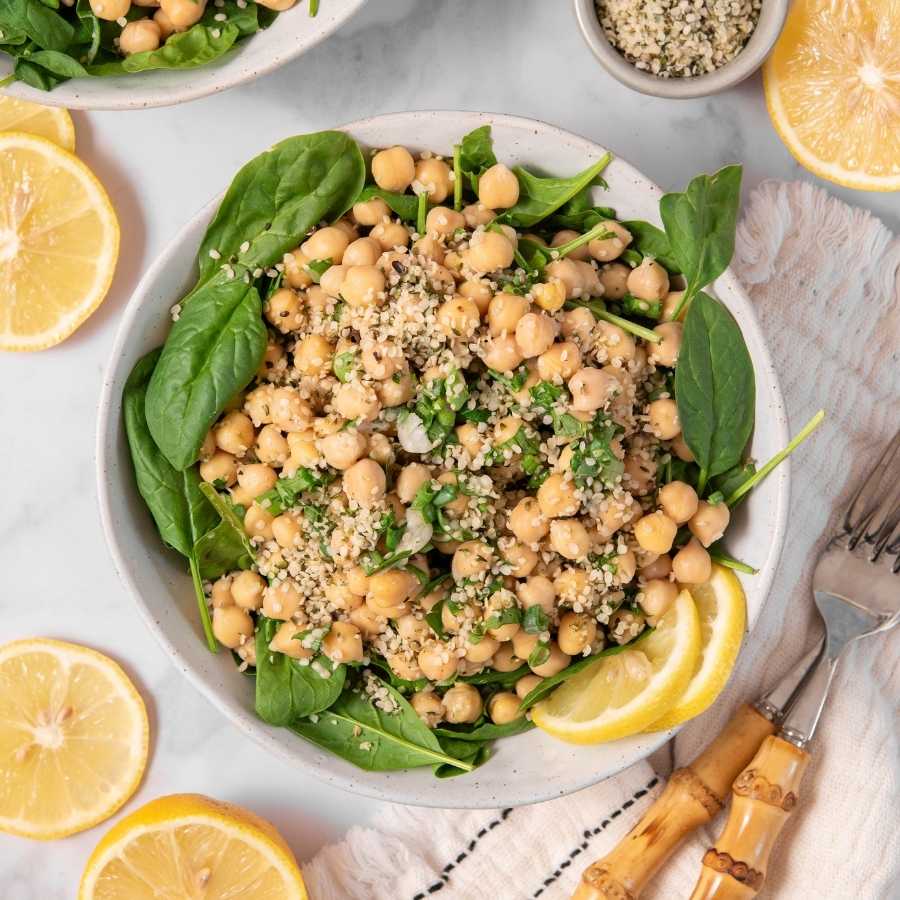 Lemony Chickpea & Herb Salad