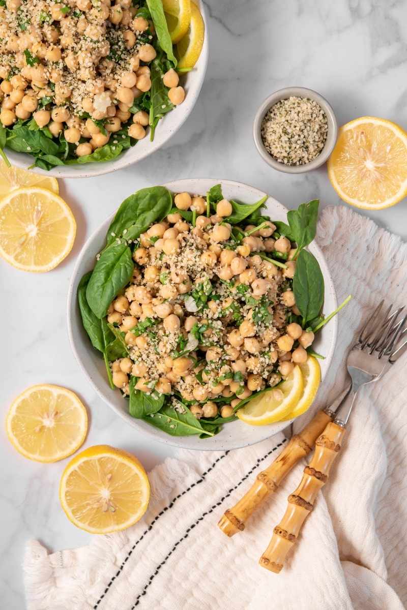 Lemony Chickpea & Herb Salad