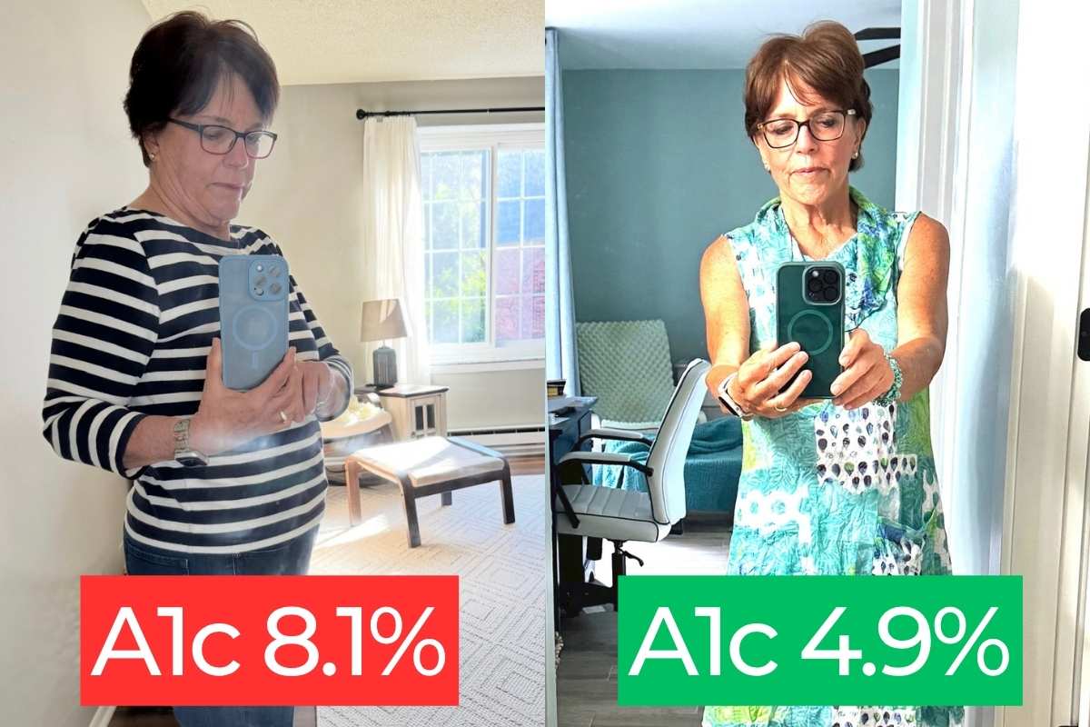 Susan Before and After A1c