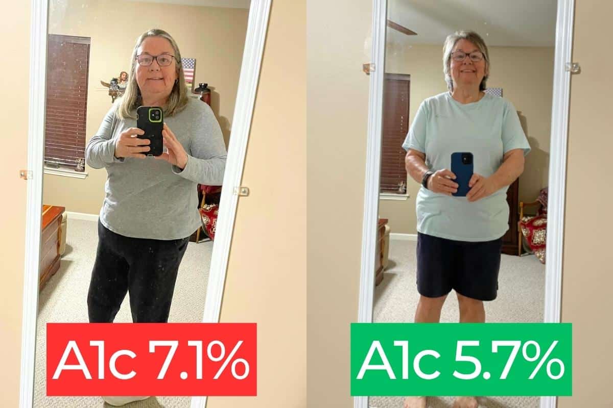 Vivian Before and After A1c