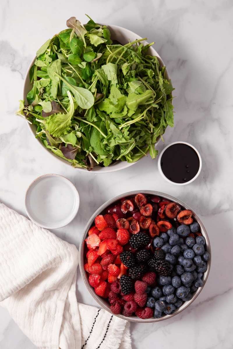 Berry Balsamic Fruit Salad Ingredients