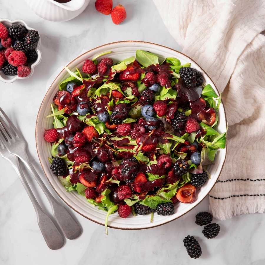 Berry Balsamic Fruit Salad