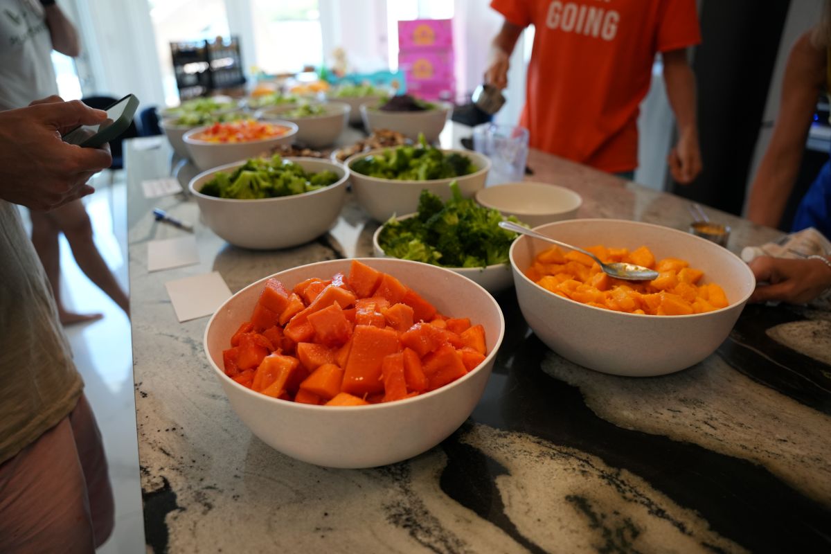 Fresh Fruit at the MD Retreat